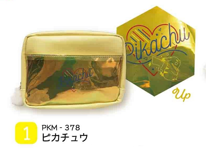 【グッズ-ポーチ】ポケットモンスター ディスコシリーズ ボックスポーチ ピカチュウ