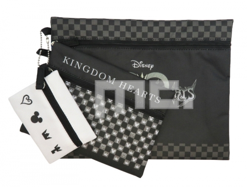 グッズ ポーチ キングダムハーツ 3連ポーチ アニメイト