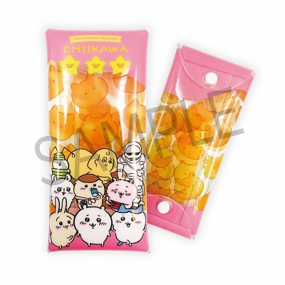 【グッズ-ポーチ】ちいかわ クリアマルチケース たべっこ! ちいかわ