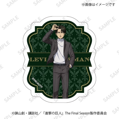 【グッズ-ステッカー】進撃の巨人 オーロラステッカー B リヴァイ