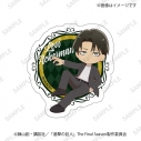 【グッズ-ステッカー】進撃の巨人 ミニキャラ オーロラステッカー リヴァイの画像
