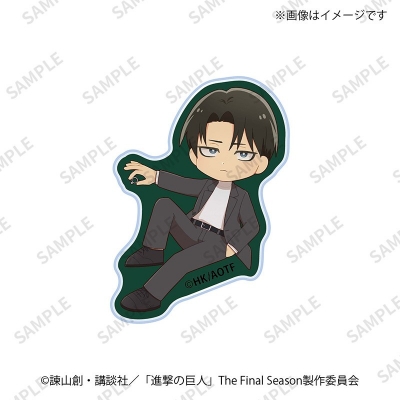 【グッズ-シール】進撃の巨人 ミニキャラ アクリルシール リヴァイ