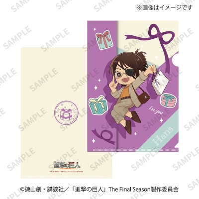 【グッズ-クリアファイル】進撃の巨人 ミニキャラ A5クリアファイル ハンジ