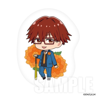 【グッズ-クッション】TVアニメ「忘却バッテリー」 ダイカットクッション 千早 瞬平 birth month flower ver. 新規描き起こし