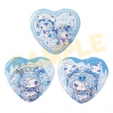 【グッズ-バッチ】マイメロディ&クロミ×DollyMix ハート缶バッジ3個セットの画像