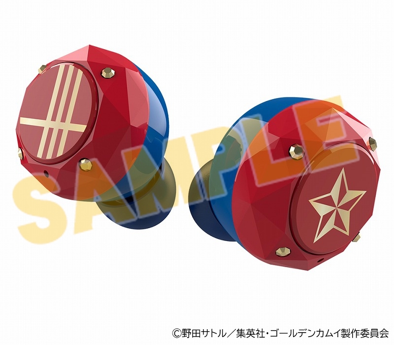 【グッズ-オーディオアクセサリー】TRUE WIRELESS STEREO EARPHONES TVアニメ『ゴールデンカムイ』 杉元佐一コラボモデル