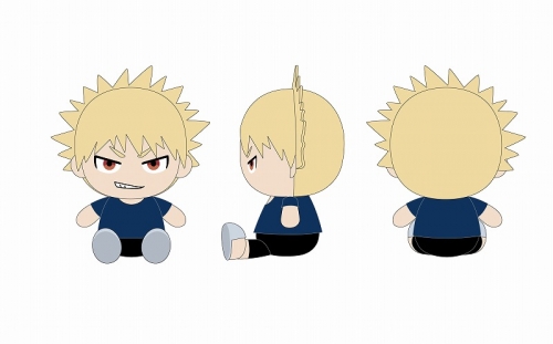 グッズ-ぬいぐるみ】僕のヒーローアカデミア おすわりぬいぐるみ 爆豪 