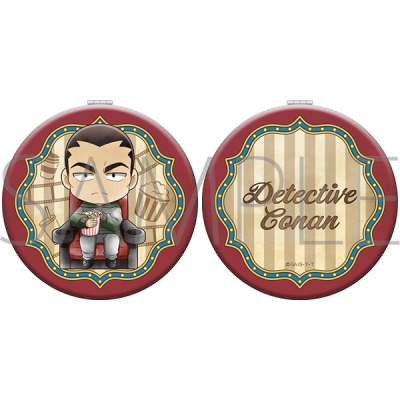 【グッズ-ミラー】名探偵コナン ダブルミラー 横溝重悟 ミニキャラ 映画鑑賞