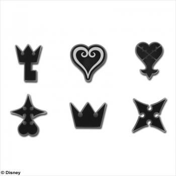 グッズ-マグネット】KINGDOM HEARTS Rubber Magnet<Emblem Set 