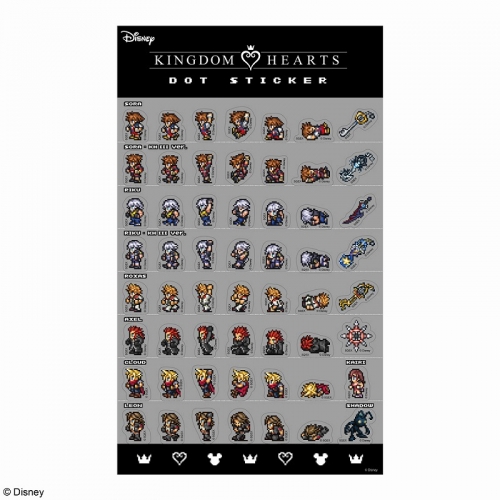 グッズ ステッカー Kingdom Hearts Dot Sticker キングダムハーツ アニメイト