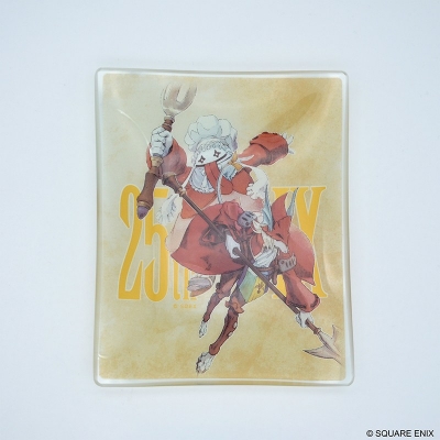 【グッズ-皿】ファイナルファンタジーIX 25th ANNIVERSARY ガラスプレート クイナ&フライヤ