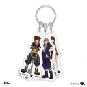 【グッズ-キーホルダー】キングダム ハーツ 3連アクリルキーホルダー ソラ リク カイリの画像