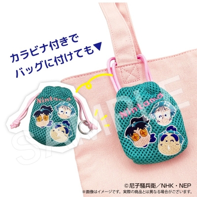 【グッズ-巾着】忍たま乱太郎 ミニ巾着 六年生 立花・潮江