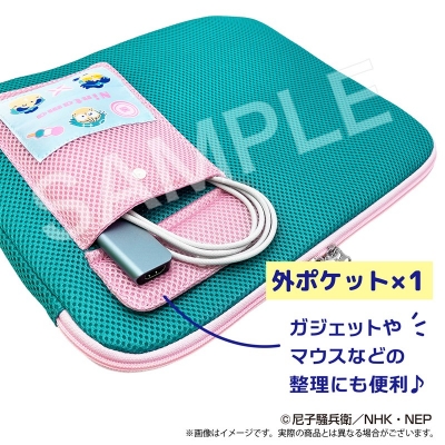 【グッズ-カバーホルダー】忍たま乱太郎 PCケース 一年は組
