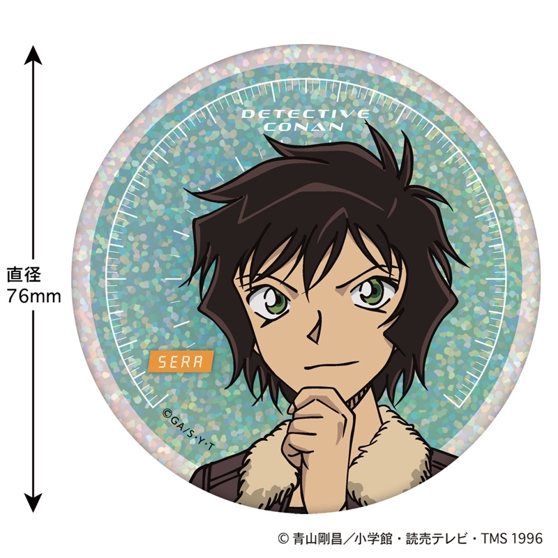 【グッズ-バッチ】名探偵コナン ホログラム缶バッジ(SPEED 世良真純)