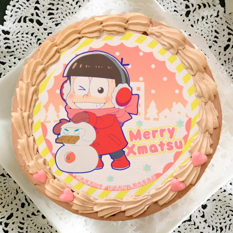 グッズ 食品 お菓子 12月14日発送分 プリケーキ テレビアニメ おそ松さん クリスマスケーキ チョコクリーム おそ松 アニメイト