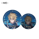 【グッズ-バッチ】原神 Another Prologueシリーズ リフレクター缶バッジファルカCの画像