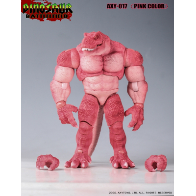 【アクションフィギュア】ダイナソー・バトルフィールドシリーズ ティラノサウルス AXY-017(ピンク) 1/9