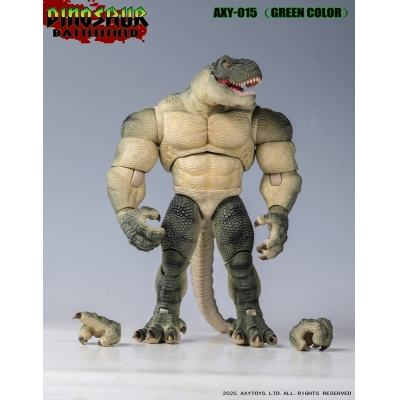 【アクションフィギュア】ダイナソー・バトルフィールドシリーズ ティラノサウルス AXY-015(グリーン) 1/9