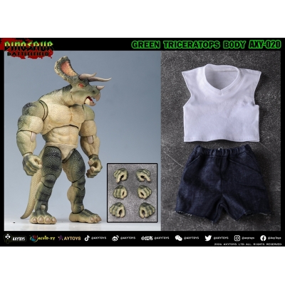 【アクションフィギュア】ダイナソー・バトルフィールドシリーズ トリケラトプス AXY-020(新国王) スタンダード版 1/9