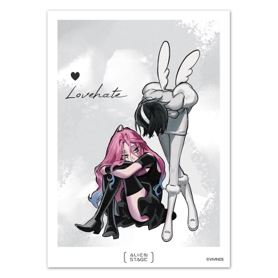 【グッズ-複製原画】ALIEN STAGE DLC : Love Hate 複製原画 Mizi&Sua