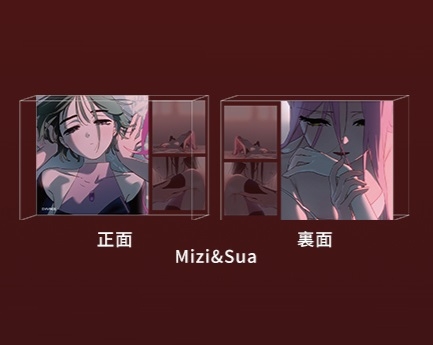 【グッズ-置きもの】ALIEN STAGE Karmic Angelシリーズ アクリルブロック Mizi&Sua